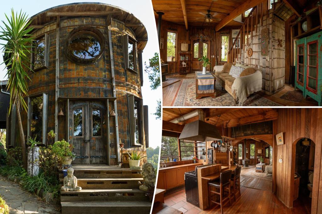 Big Sur's Distinctive Barrel House Lists for $3.2M: See Inside